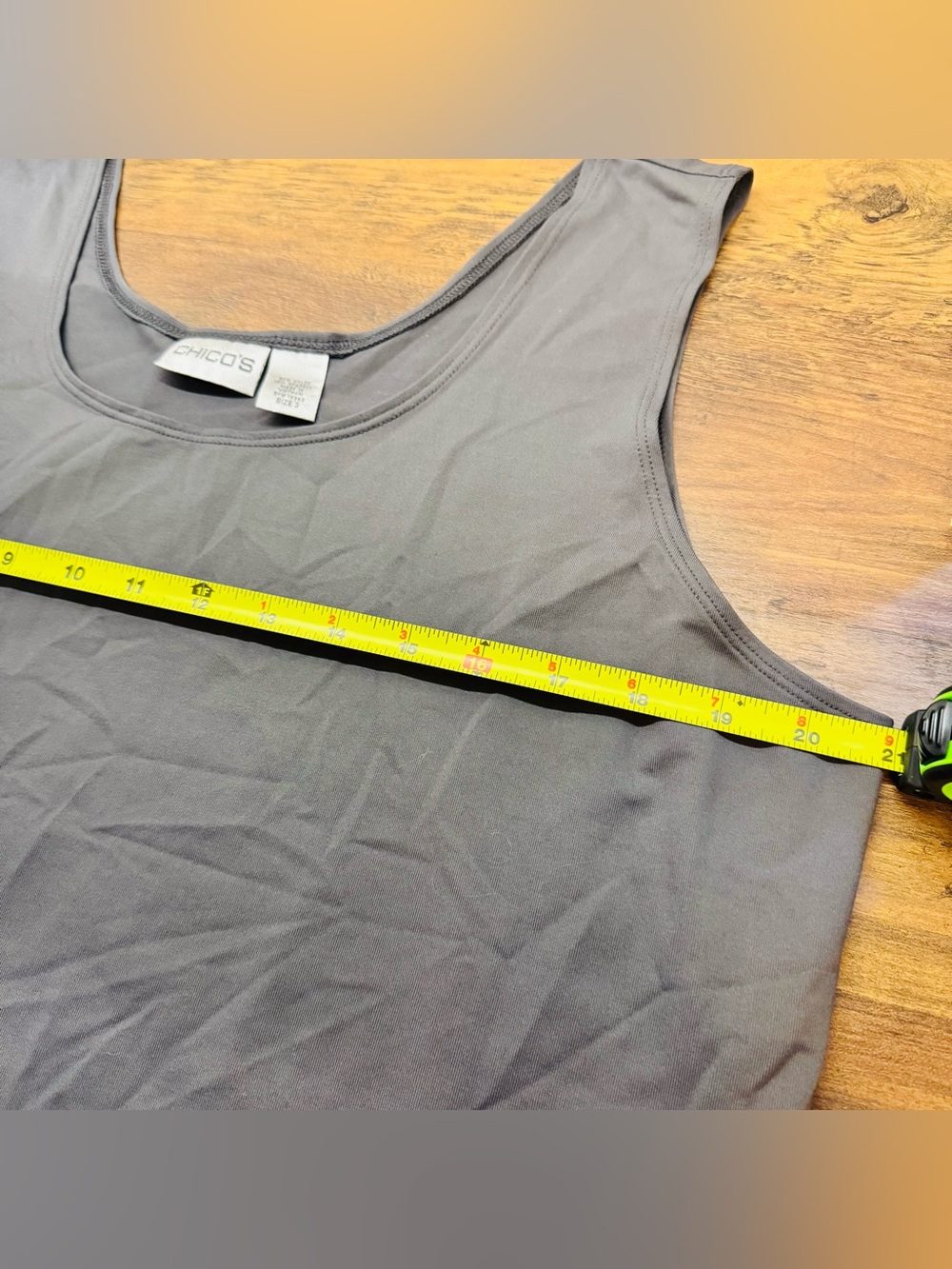 Chico’s Basic Layering Tank Top Brown Mocha Nylon Spandex Size 3 (XL/16) - Picture 5 of 5